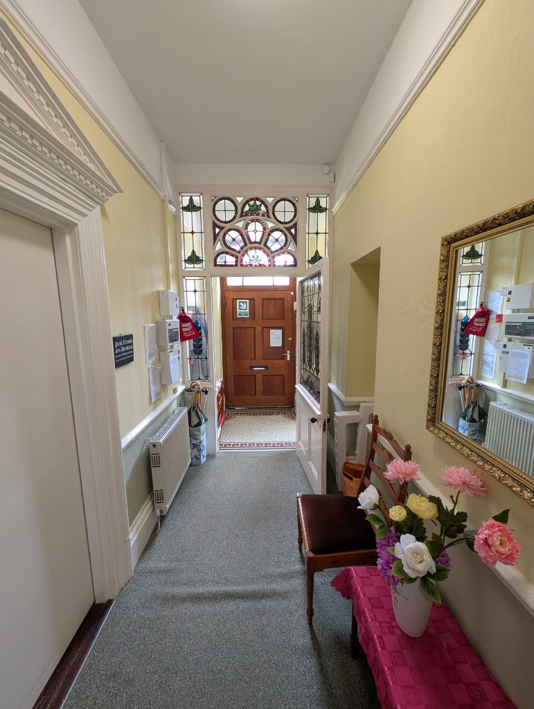 The entrance hallway at Treveor House